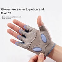Gants de sport pour hommes et femmes, antidérapants, résistants à l'abrasion, anti-ampoules, absorbant les chocs, respirants, demi-doigts