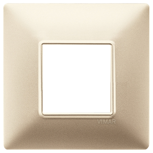 Vimar Wall <b>Switch</b> Plate 2M BS Champagne Opaco 14.5x9.5cm - Product Image 1