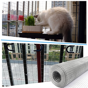 Giá bán buôn của mạ kẽm nhúng nóng 1.5mm dây lưới cho bảo vệ ban công, bảo vệ động vật <span class=keywords><strong>Net</strong></span> hàn dây lưới trục - Product Image 4