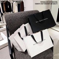 Sac en papier pour les achats en carton ivoire avec logo personnalisé, impression sérigraphique, écologique, pour bougies, cosmétiques, chaussures, artisanat, emballage cadeau - Premium