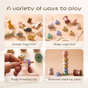 Juego de Enhebrar Animales de Madera Konig Kids, <span class=keywords><strong>Juguetes</strong></span> de Madera Montessori, Educación <span class=keywords><strong>Temprana</strong></span>, Nuevo Juguete <span class=keywords><strong>para</strong></span> Niños, <span class=keywords><strong>Juguetes</strong></span> de Madera Montessori - Product Image 3