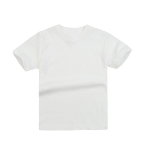 T-shirt à manches courtes 100 % coton pour garçons, anti-transpiration, motif uni, loisirs, vente en gros fabricant - Product Image 6