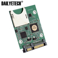 SD Secure Digital MMC tarjeta de memoria a 7 + 15P 22pin SATA Adaptador convertidor Serial ATA