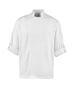Koksjas Met 3/4 Mouwen En Verborgen Koksuniform Met Ritssluiting - Product Image 3
