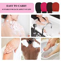 Gant de Bain Exfoliant Personnalisé en Viscose Écologique Populaire, Gant de Massage pour le Corps, Gants de Douche, Serviette de Bain, Vente Chaude Maroc Corée