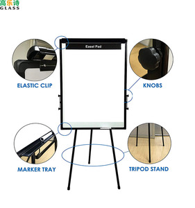 Grand <span class=keywords><strong>tableau</strong></span> <span class=keywords><strong>blanc</strong></span> mobile 60x90cm double face en acier laqué <span class=keywords><strong>sur</strong></span> trépied robuste - Effaçable à sec pour bureau, école, conférence - Product Image 4