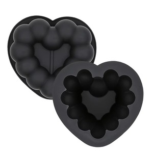 Molde de silicona para pasteles, personalizable de fábrica, en forma de corazón, redondo y cuadrado, antiadherente, libre de BPA, para decoración. - Product Image 5