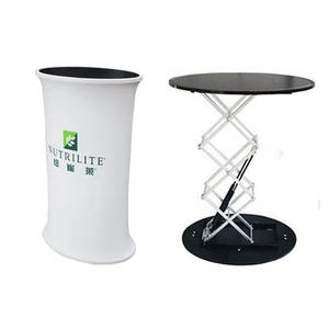 トレードショー展示ブースポータブルプロモーションテーブル折りたたみ式トレードショーディスプレイスタンドプロモーションカウンターテーブル - Product Image 2