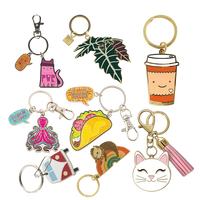 Porte-clés personnalisé en forme d'ours, peint au lithium, en zinc, cadeau de naissance personnalisable, motif ours personnalisé