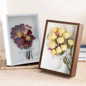 Black White Walnut MDF 8x8 8x10 10x10 16x16 Inch A4 Decoration Art Picture Photo <b>Frame</b> <b>Deep</b> 3D Shadow Box <b>Frame</b> With Plexiglass - Product Image 5