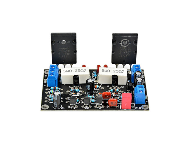 Module 100W Audio Amplifier Board HIFI Mono Channel Amplifier Dual DC35V Speaker Home Theater DIY 2SC5200 + 2SA1943