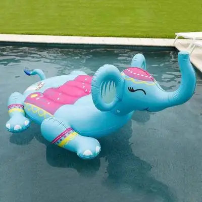 Großhandel individuelles logo schwimmen pool spielzeug schwimm liege aufblasbare elefanten pool float für erwachsene