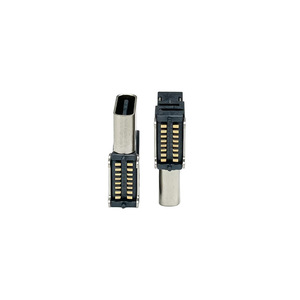 Connecteur USB Type C 16 broches femelle à montage latéral, 7,9 mm, à double rangée, avec bornes à souder et pinout encastré - Product Image 2