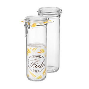 Fido Tarro de Vidrio 1.3 L H 28 cm Ø 9 cm con Tapa Hermética Bormioli Rocco - Product Image 1