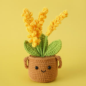 Ornements <span class=keywords><strong>en</strong></span> <span class=keywords><strong>pot</strong></span> au crochet à la main, blé et <span class=keywords><strong>lavande</strong></span>, décoration d'intérieur mignonne, plante <span class=keywords><strong>en</strong></span> <span class=keywords><strong>pot</strong></span> simulée - Product Image 4