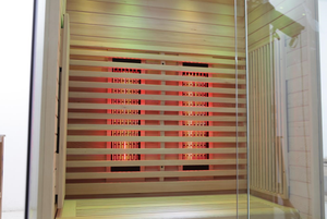 Dynamic Saunas Maxxus Toulouse 2-Person Modern Electric Far Infrared 6-Panel Sauna FM Radio <strong>CD</strong> Player Aux Port Apartments - Product Image 4