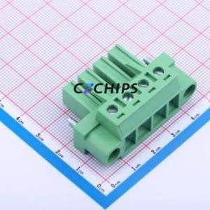 JL5EDGKM-76204G01 Plug-in Terminal Block P=7.62mm Connector Plug Screw Fixing 1x4P 7.62mm - Product Image 1