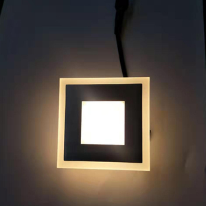 Venta caliente IP65 3W LED Step Light Round Square Base de aluminio Lámparas de pared para exteriores de montaje empotrado - Product Image 1