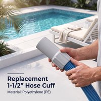 1-1/2 Zoll Vakuumschlauch-Manschette Poolreinigungsanschluss Langlebiger Kunststoffanschluss für Schwimmbadzubehör
