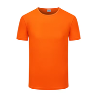 T-shirt uni pour homme 100% polyester, t-shirt à séchage rapide, impression par sublimation personnalisée, logo, t-shirts de sport pour homme