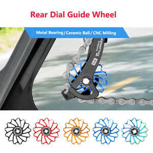 Piezas de <span class=keywords><strong>repuesto</strong></span> para <span class=keywords><strong>bicicleta</strong></span>, polea de cambio trasero 11T 13T, polea guía de aleación de aluminio, rueda de <span class=keywords><strong>rodillo</strong></span> guía para <span class=keywords><strong>bicicleta</strong></span> - Product Image 5