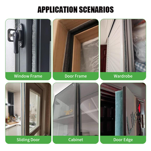 Spazzola per tenuta stagna per finestra tenuta antipolvere tappo pila di tenuta per porte scorrevoli con forte aderenza e isolamento - Product Image 6