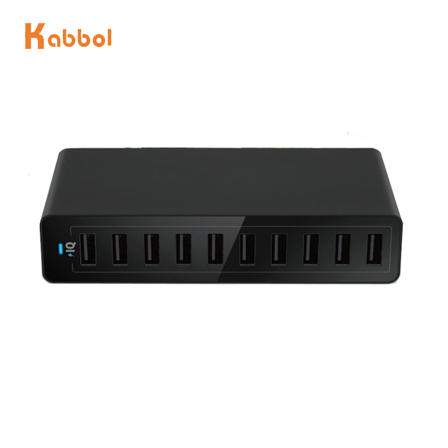 Best Sales Universal 10-Port 60W/12A USB Charger Station, Desktop Mobile Phones Multi Ports USB-A Charging Hub for USB Devices