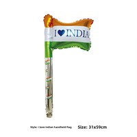 J'aime l'Inde Indien Ballon Décorations Bandeaux Cheer Stick Bracelet Drapeau Indien Ballons Ballons Gonflables