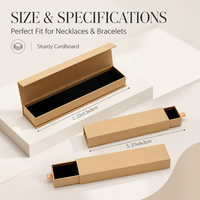 Boîte en papier kraft vierge personnalisable avec logo, prête à l'emploi, pour bijoux, marron, toutes formes, emballage de bijoux, boîte en carton, plusieurs tailles en stock