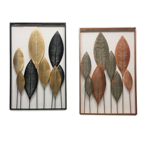 Juego de decoración de pared colgante de Metal decoración del hogar manualidades plata arte de pared decorativo para sala de estar dormitorio - Product Image 3