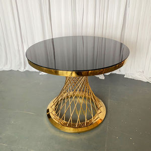 Mesa de Postres Moderna de Metal para Bodas y Fiestas, Desmontable y Ensamblable, Soporte Dorado para Flores, Accesorios de Decoración para Bodas - Product Image 1