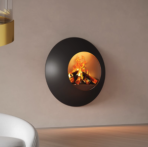 Caminetto Circolare Personalizzato di Alta Gamma con Fiamma Reale <span class=keywords><strong>a</strong></span> <span class=keywords><strong>Legna</strong></span>, Design Contemporaneo di Lusso, Modello 3D Progettato per Interni - Product Image 3