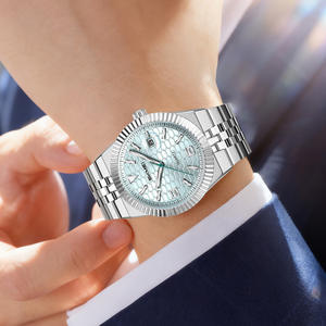 UMS Mode Hochwertige Herren-Businessuhr mit Edelstahlarmband, Kalender, Leuchtzeigern und 30M Wasserdichtigkeit, Quarzuhr - Product Image 3