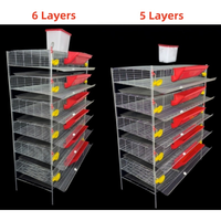 Cage à cailles compacte conçue pour des opérations d'élevage efficaces avec production avicole automatisée