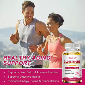 תוסף תזונה לבריאות העור, נוגד חמצון, נגד הזדקנות, 1000 מ\\\"ג גלוטתיון בכמוסות רכות עם L-גלוטמין וויטמין C/D3 - Product Image 4