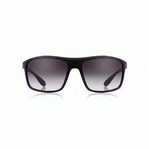 Lunettes de soleil modèle sport homme noir brillant 3006 - Product Image 1