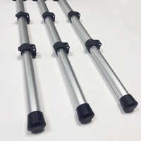 Fabricant de mât d'extension en alliage d'aluminium à verrouillage rabattable à hauteur réglable pour pied de table pliant durable