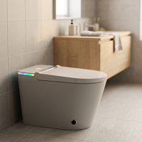 Nouvelle toilette intelligente avec bidet, chauffage multifonctionnel, stérilisation entièrement automatique, siège chauffant, monobloc, sur pied, avec télécommande