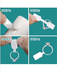 Etiquetas Autoadhesivas Blancas para Joyería, Etiquetas de Precio para Barras de Pesas, Adecuadas para Exhibir Pulseras, Anillos y Ropa - Product Image 4