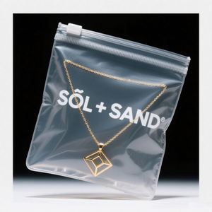 Bolsas de Embalaje de Joyería Reciclables con Cierre Hermético de PVC Resistente, Transparentes/Mate/Esmeriladas, con Logotipo Personalizado, para Pendientes - Product Image 4