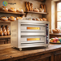 Four à convection à gaz 16 plateaux, four à vapeur, four à grillades, four de cuisson