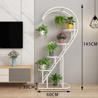 Pot de fleurs en fer en forme de cœur, design moderne, décoration d'intérieur, jardin, balcon, plante, support, vente en gros
