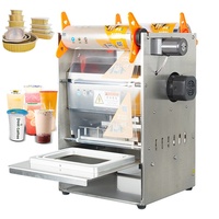 Machine d'emballage à film plastique pour yaourt, café, sauce, salade, etc. (une sur six)