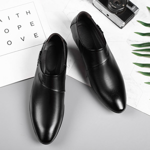 High <strong>Quality</strong> Black Pu <strong>Leather</strong> <strong>Top</strong> Grade Oxfords with Casual Style Monk <strong>Shoes</strong> for Upper Position Men's Dress <strong>Shoes</strong> - Product Image 3