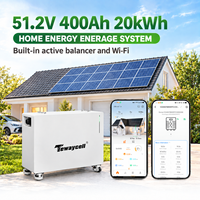 Batterie solaire au lithium EU US IP65 en stock 20 kWh 10 kWh 16 kWh 400 Ah Powerwall LiFePO4 pour système solaire domestique