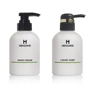 300Ml Luxe Plastic Lotion Pomp Shampoo Douchegel Fles Lege Verpakking Voor Huidverzorging En Cosmetica Containers