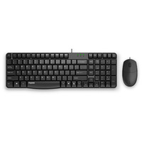 Ensemble clavier et souris filaires Rapoo X120 X120PRO, 104 touches, taille standard, 1000 DPI, USB, Plug and Play, pour ordinateur de bureau, ordinateur portable