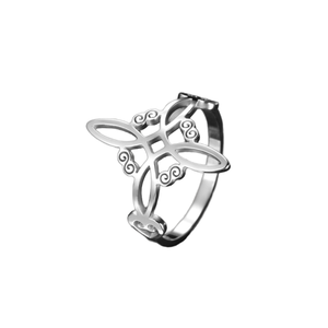 Anillos <span class=keywords><strong>de</strong></span> <span class=keywords><strong>Nudo</strong></span> Celta Irlandés en Oferta, <span class=keywords><strong>Anillo</strong></span> <span class=keywords><strong>de</strong></span> <span class=keywords><strong>Nudo</strong></span> <span class=keywords><strong>de</strong></span> <span class=keywords><strong>Bruja</strong></span> <span class=keywords><strong>de</strong></span> Acero Inoxidable para Mujeres y Hombres, Estilo Vintage para Boda o Compromiso - Product Image 1