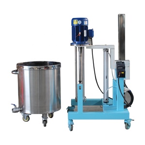 Laboratorium high shear emulsifier krim dan lotion elektromagenizer mixer/desktop mixer/moveable high sheave elektromagizer - Product Image 4