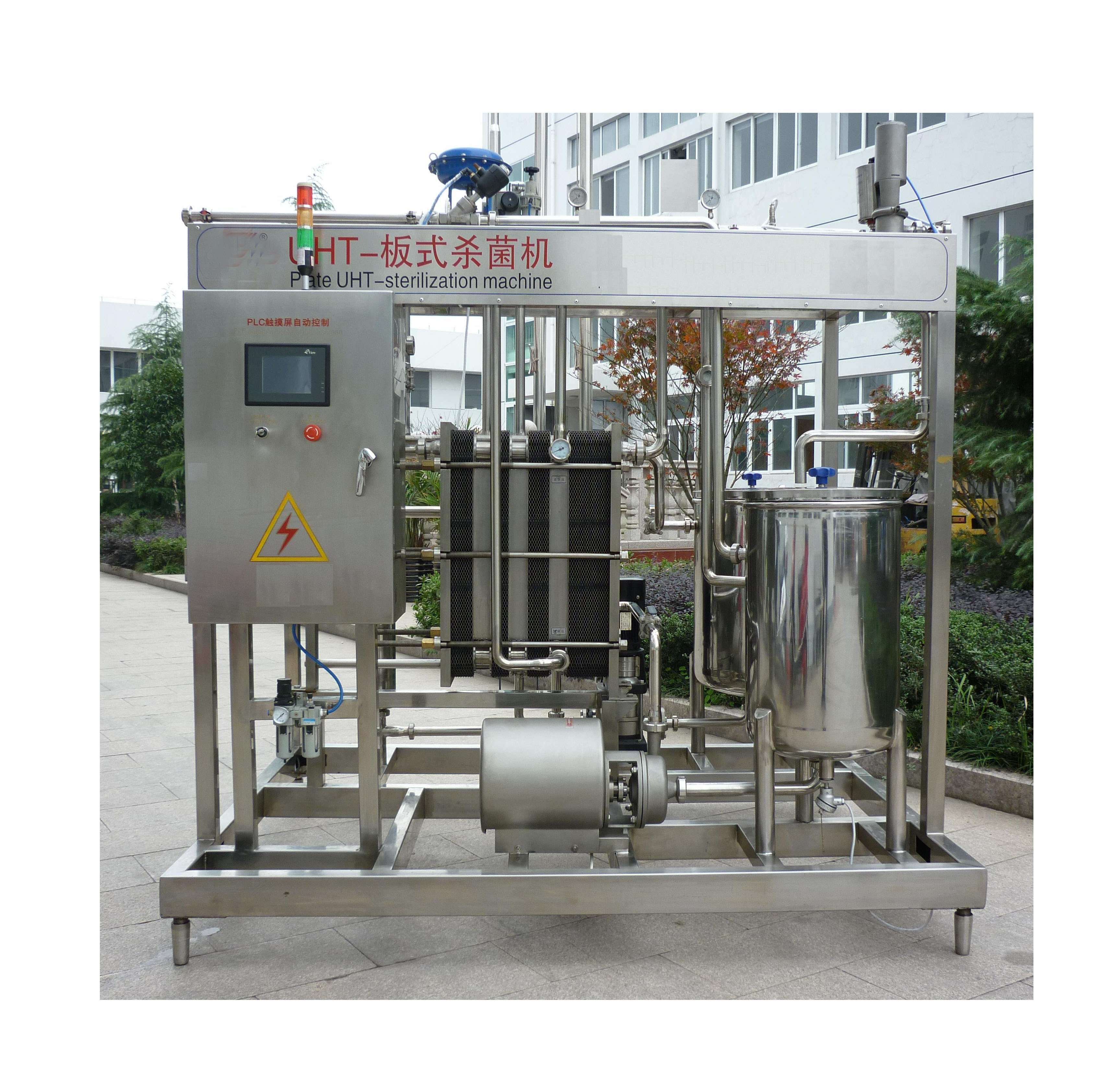 음식 급료 스테인리스 판 유형 유명한 PLC 터치스크린을 가진 HTST 우유 Pasteurizer